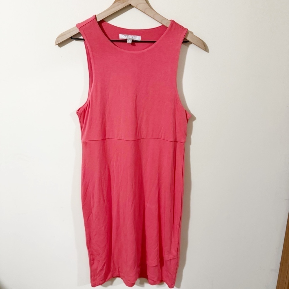 Athleta Womens Sleeveless Pink Tank Dress Summer Beach Athleisure  Size Small